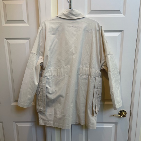 Front Row Shop Ivory Over Coat - Picture 5 of 7